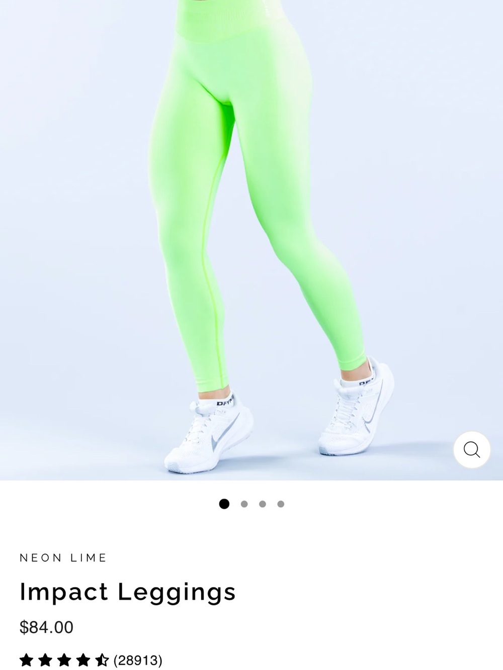 Impact Leggings - Neon Lime